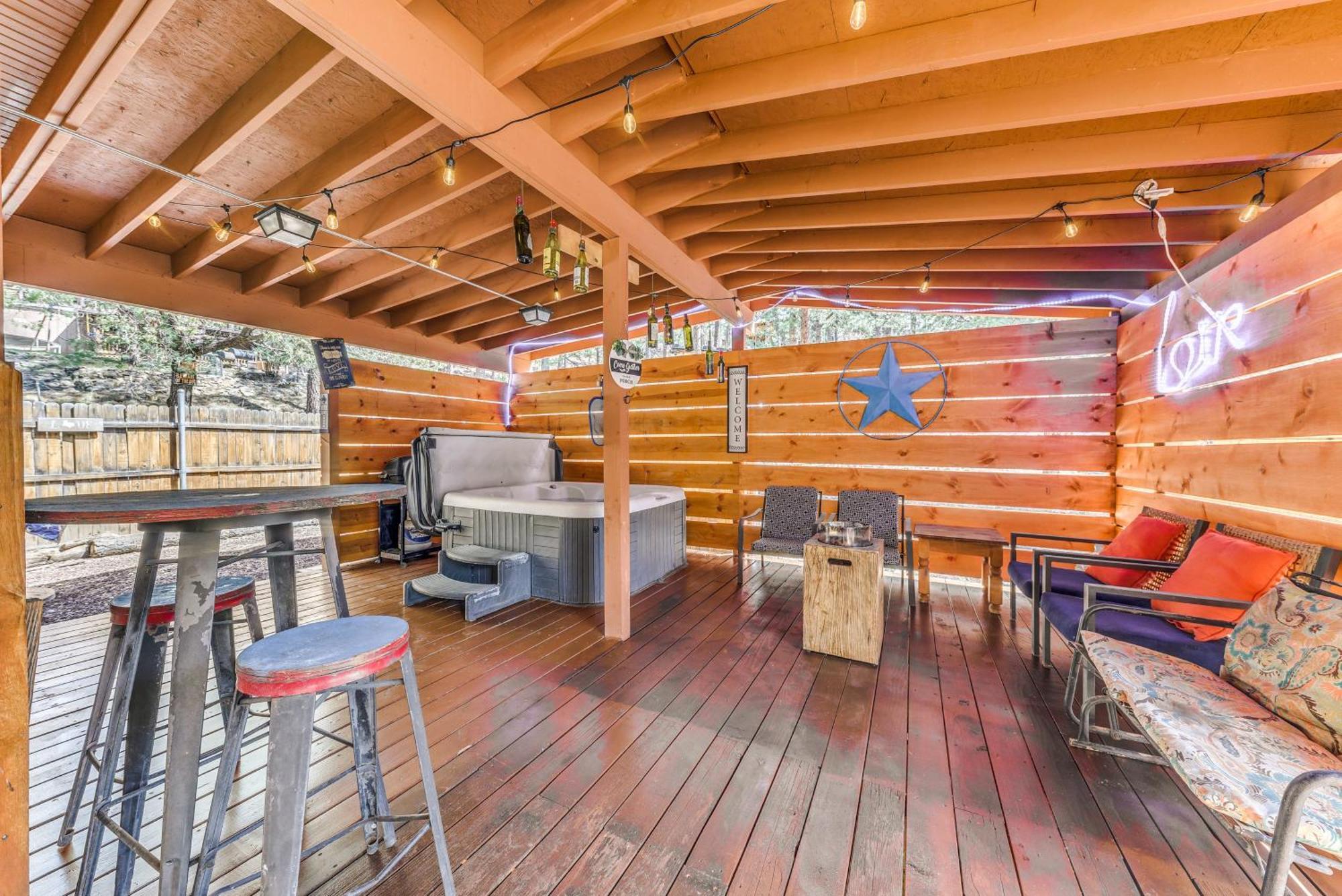 Ruidoso Cabin With Hot Tub - 2 Mi To Grindstone Lake Exterior photo